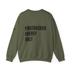 Firecracker Energy Only, 'Merica Crewneck Sweatshirt
