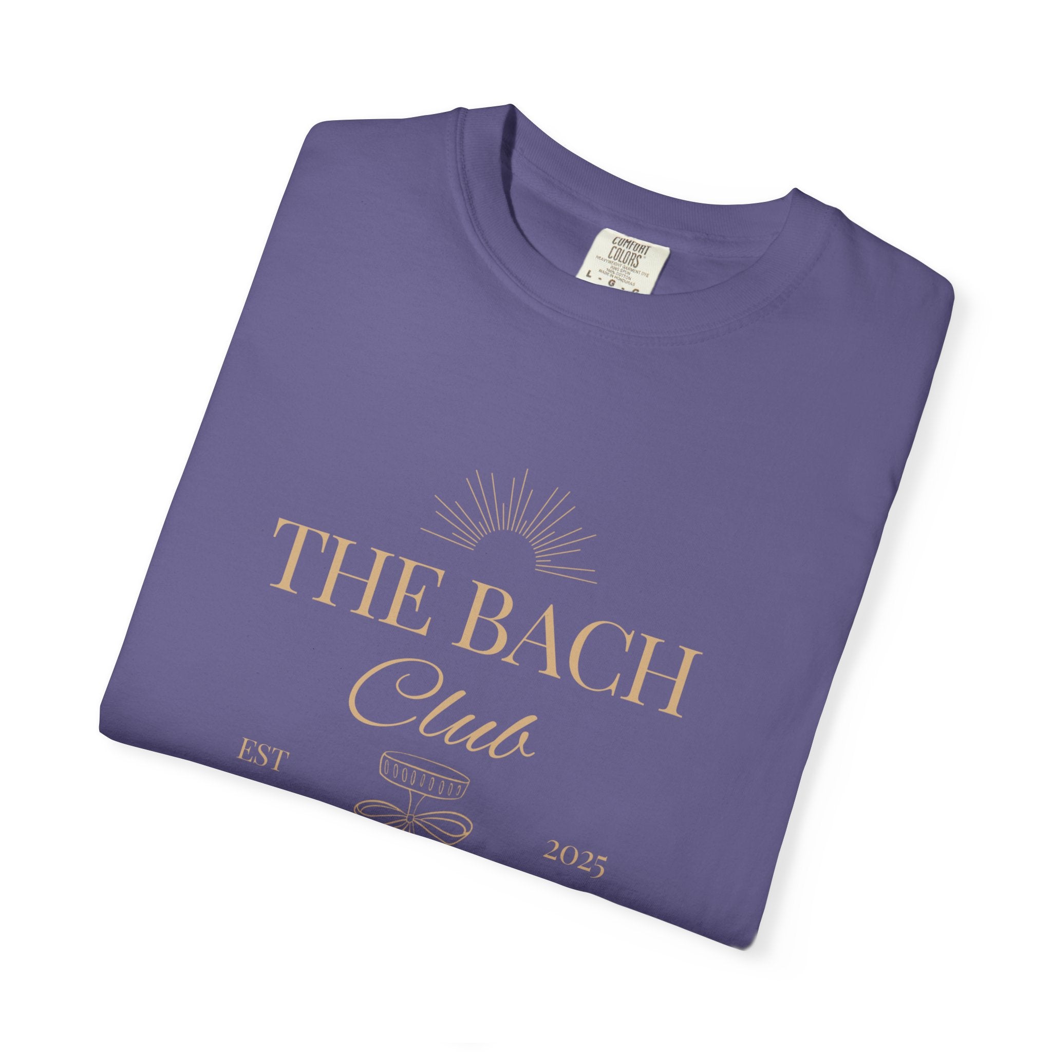 Matching "The Bach Club-Last Splash- Candlewood Lake" -In Beige Writing- Choose a Color Shirt- Perfect for Bachelorette and Wedding Parties- Unisex Vacation Top, Sailor Humor Apparel