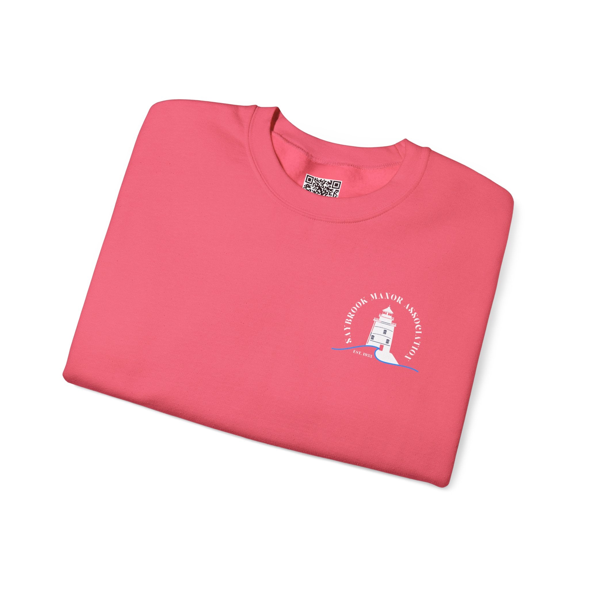 Adult- Old Saybrook Crewneck Sweatshirt With Association Logo On Front