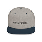 Embroidered Snackback Cap-"Best Kept Secret"- Casual Hat, Outdoor Apparel, Summer Fashion, Gift for Him/Her, Festival Accessory