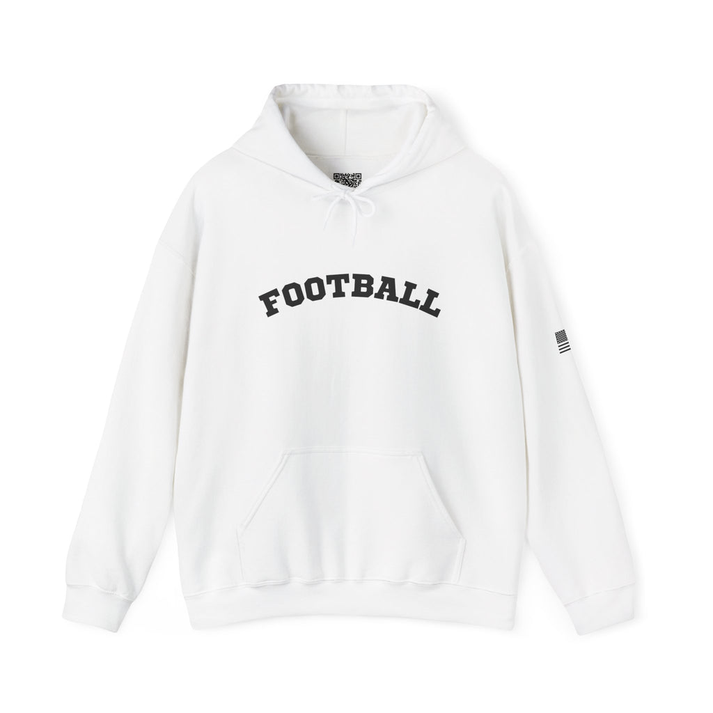 Adult Unisex Hoodie - "Football"  Cozy Sweatshirt for Fans or Parents, Unisex Sports Apparel, Perfect Gift for Game Day, Casual Wear for Athletes
