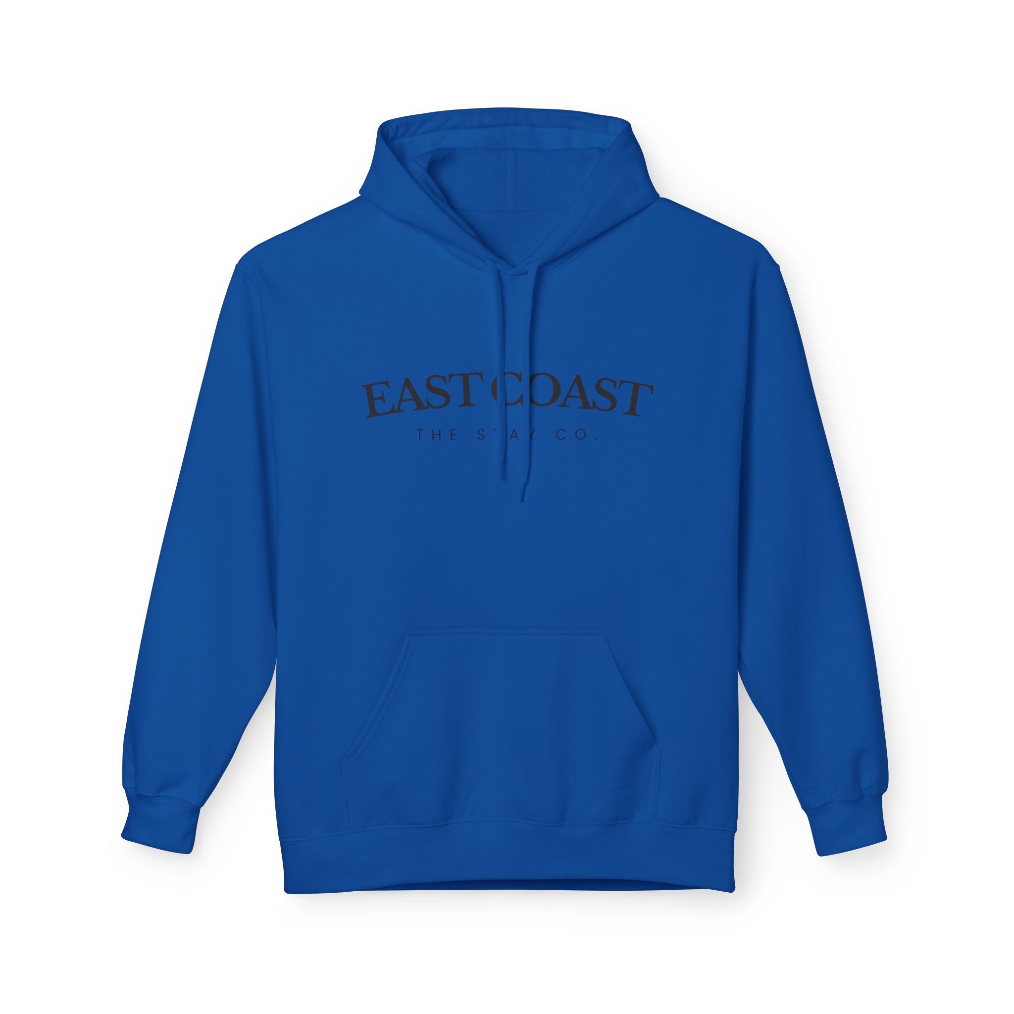 Adult-East Coast - Black Writing Hoodie