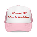 "Land of the Freebird"- Foam Trucker Hat, Embroidered Cap, BBQ Hat, Perfect Gift for Grilling Enthusiasts, Summer BBQ Accessory, Fun Party Hat