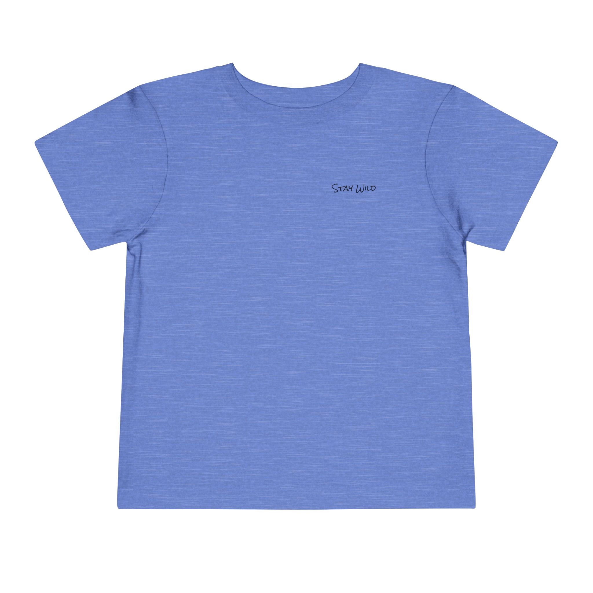 Toddler (2T-5T) - "Stay Wild" (Front) - "Stay Wild Lake Child" (Back) -Black Writing Short Sleeve Tee