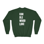 Youth-(XS-XL) "Catch Me At" (Front) "Candlewood Lake" (Back)- Unisex Crewneck Sweatshirt