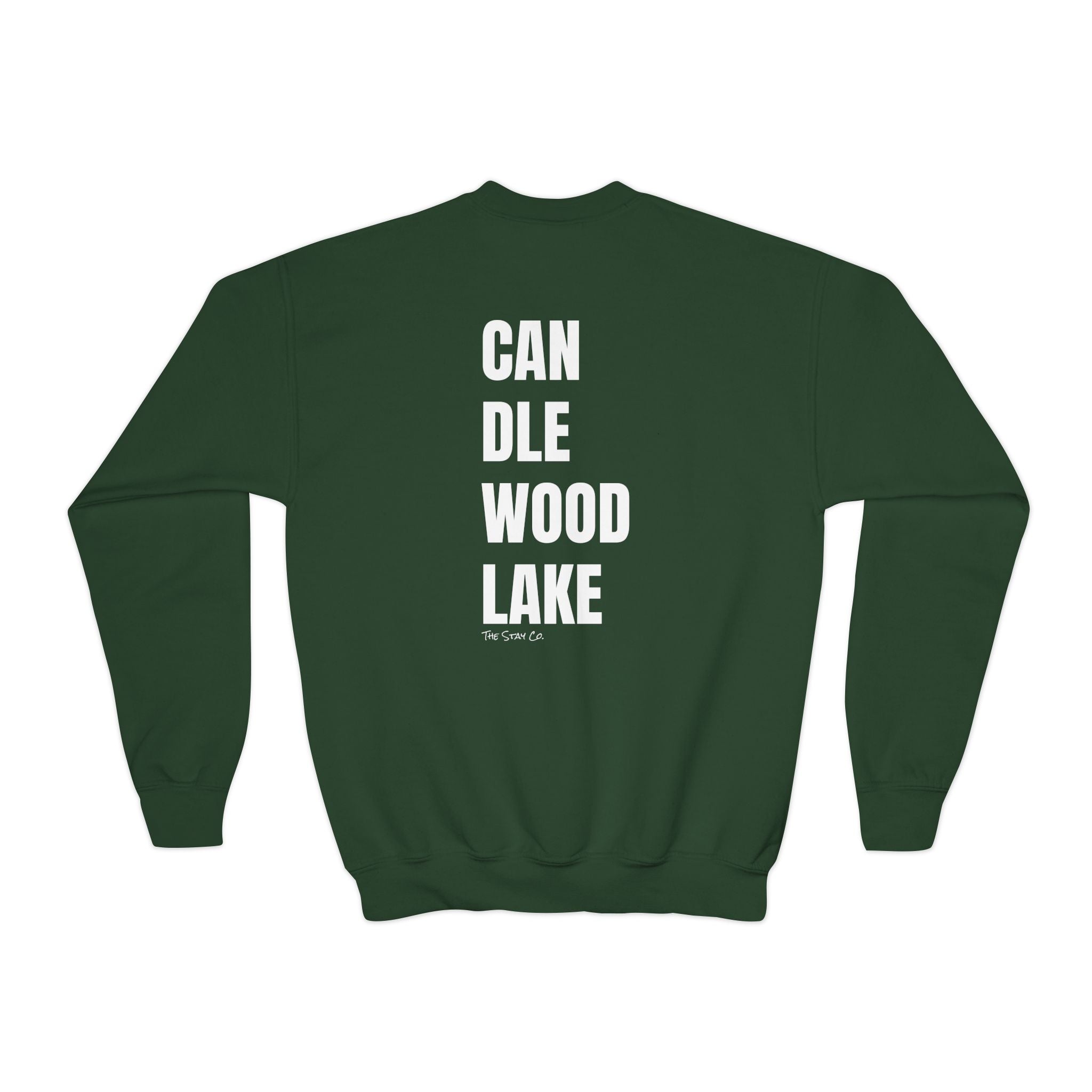 Youth-(XS-XL) "Catch Me At" (Front) "Candlewood Lake" (Back)- Unisex Crewneck Sweatshirt