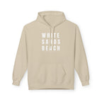 White Sands Beach Hoodie in White Writing