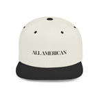 Embroidered Snapback- "All American" Snapback Cap, Casual Hat, Outdoor Apparel, Summer Fashion, Gift for Him/Her, Festival Accessory