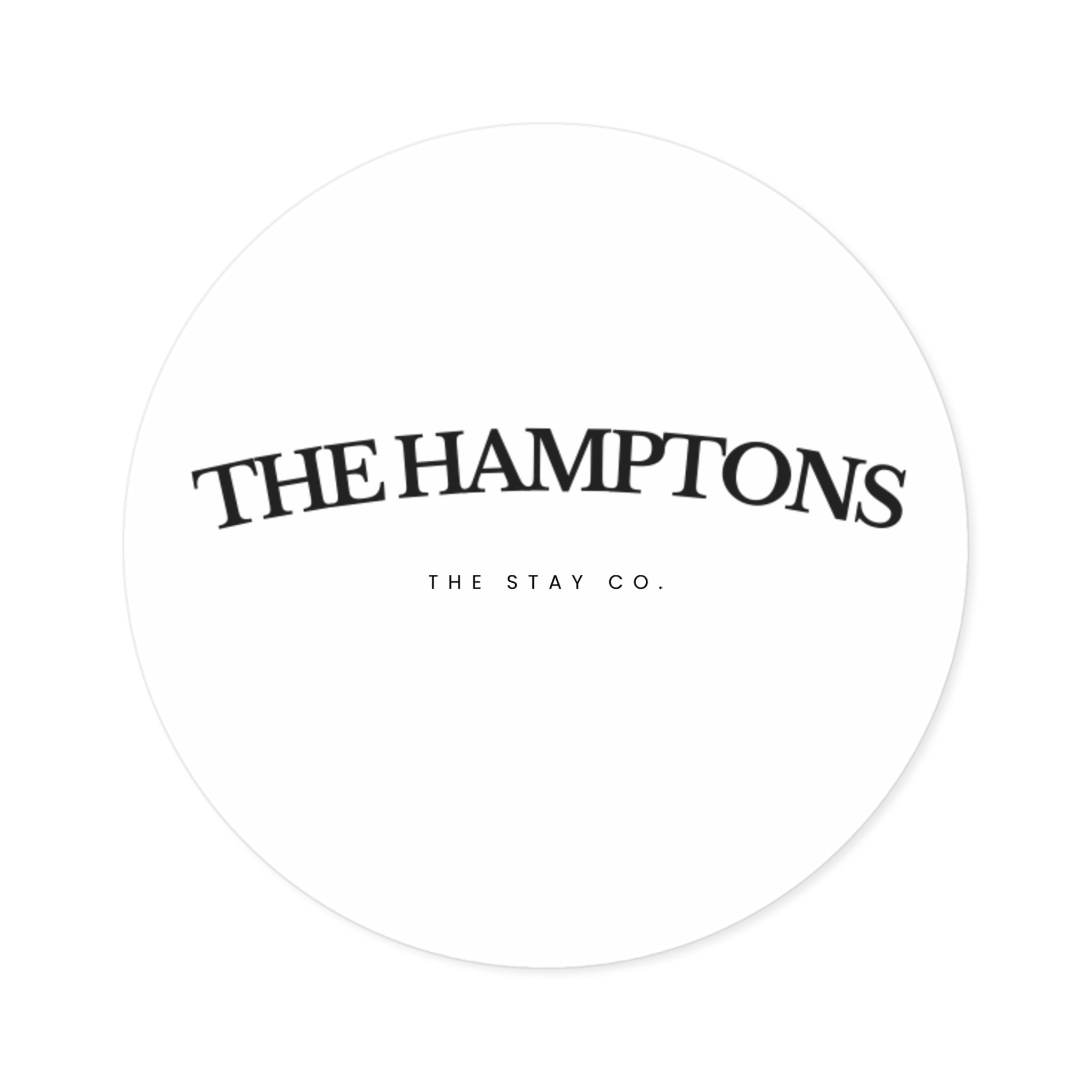 The Hamptons Round Stickers
