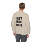 Adult- "'Catch me at"-(Front)- "White Sands Beach Old Lyme, CT"- (Back)- (No Flag) Custom Sweatshirt for location