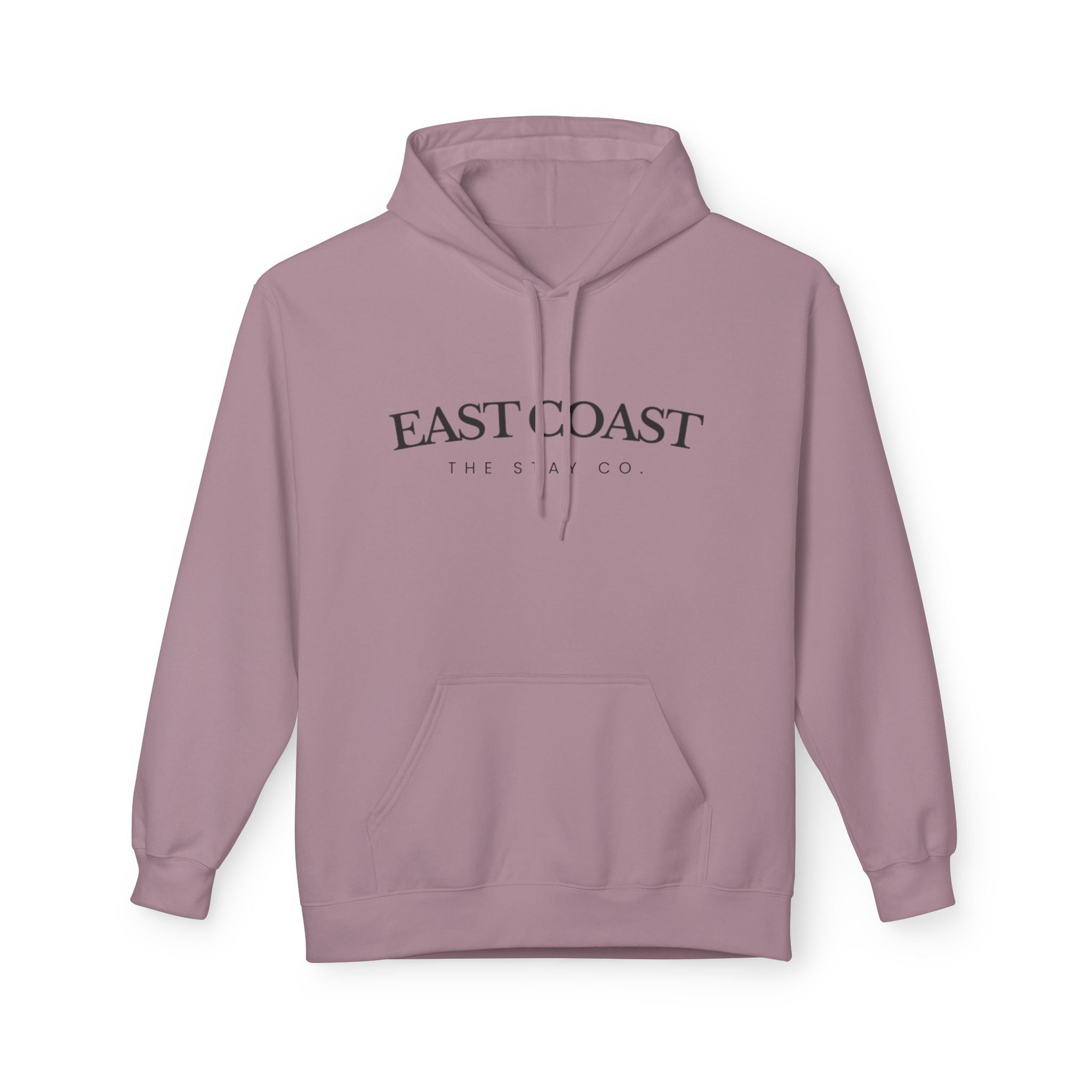 Adult-East Coast - Black Writing Hoodie