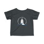 Infant (6M-24M)- Saybrook Manor Association Logo On Front  "MILK. NAP. SAYBROOK. REPEAT." (Back) in White Writing