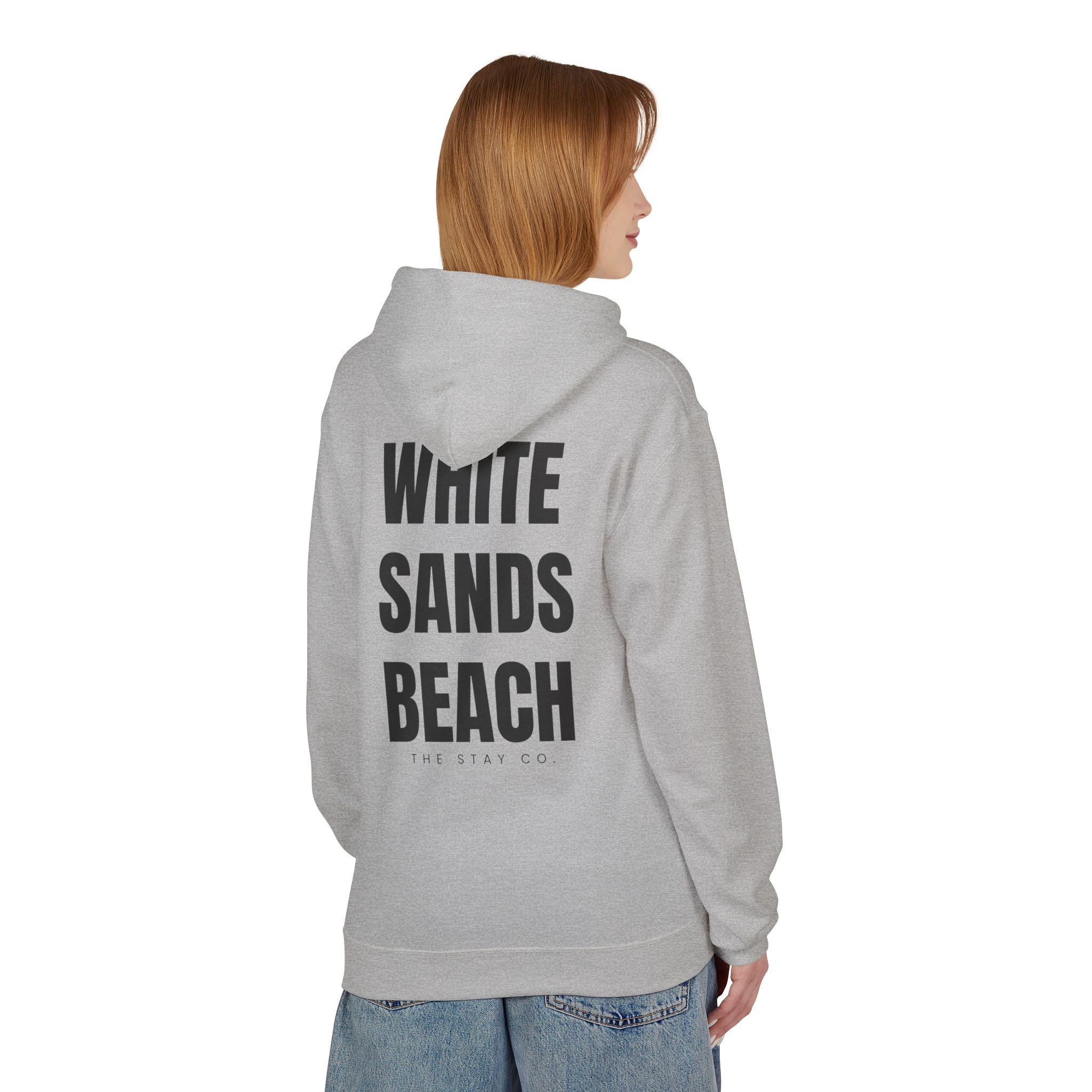 Adult- "Out Of Office" (Front) "White Sands Beach" (Back) - Hoodie