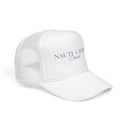 Matching- "Nauti Crew Club" -Trucker Hat, Embroidered Foam Hat for Boating, Nautical Gift, Beachwear Accessory, Summer Fashion