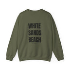 Adult- "'Catch me at"-(Front)- "White Sands Beach Old Lyme, CT"- (Back)- (No Flag) Custom Sweatshirt for location