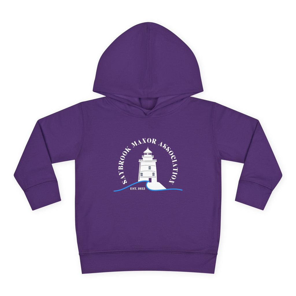 Toddler Hoodie- Saybrook Manor Association Logo on Front - "NAP. SNAX. SAYBROOK. REPEAT."