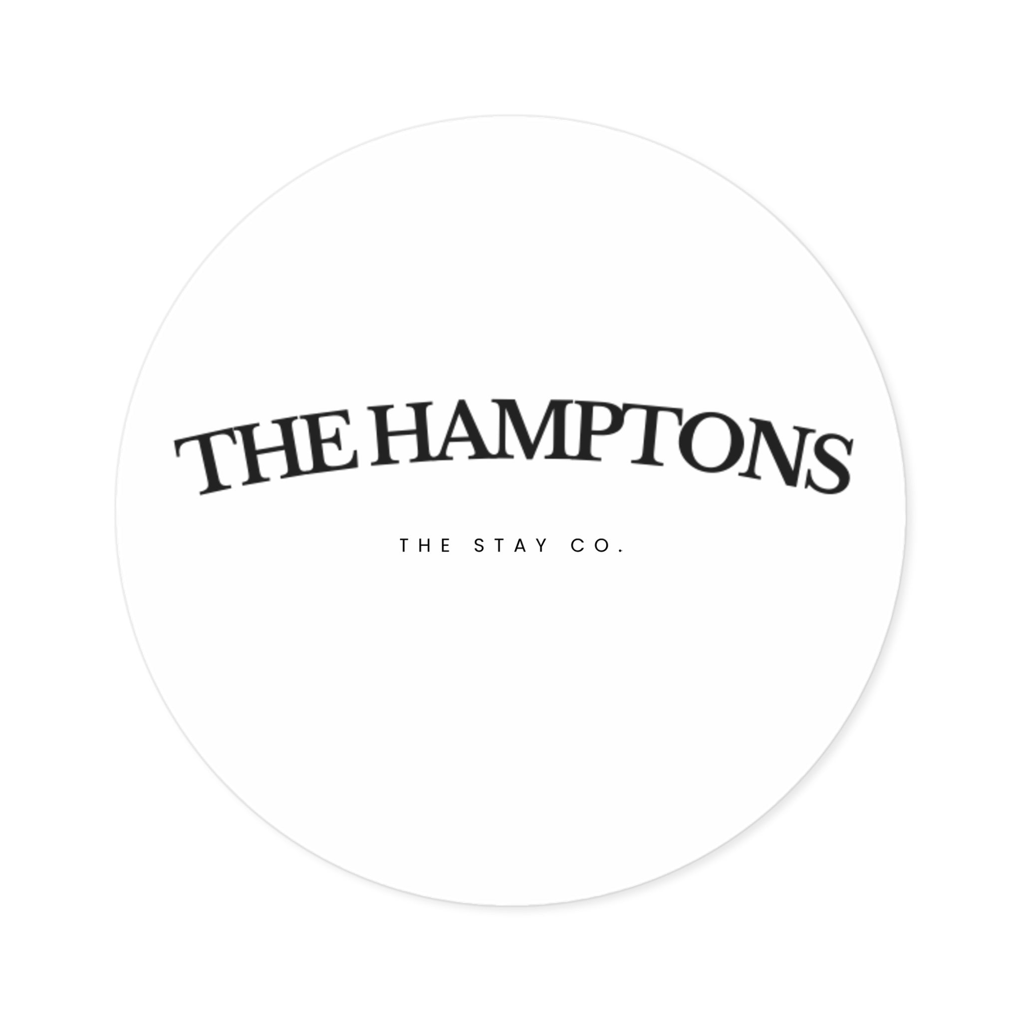 The Hamptons Round Stickers