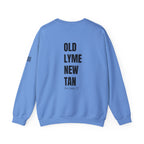 Adult- "Salty AF" (Front) "Old Lyme New Tan" (Back)- with Flag -Unisex Crewneck