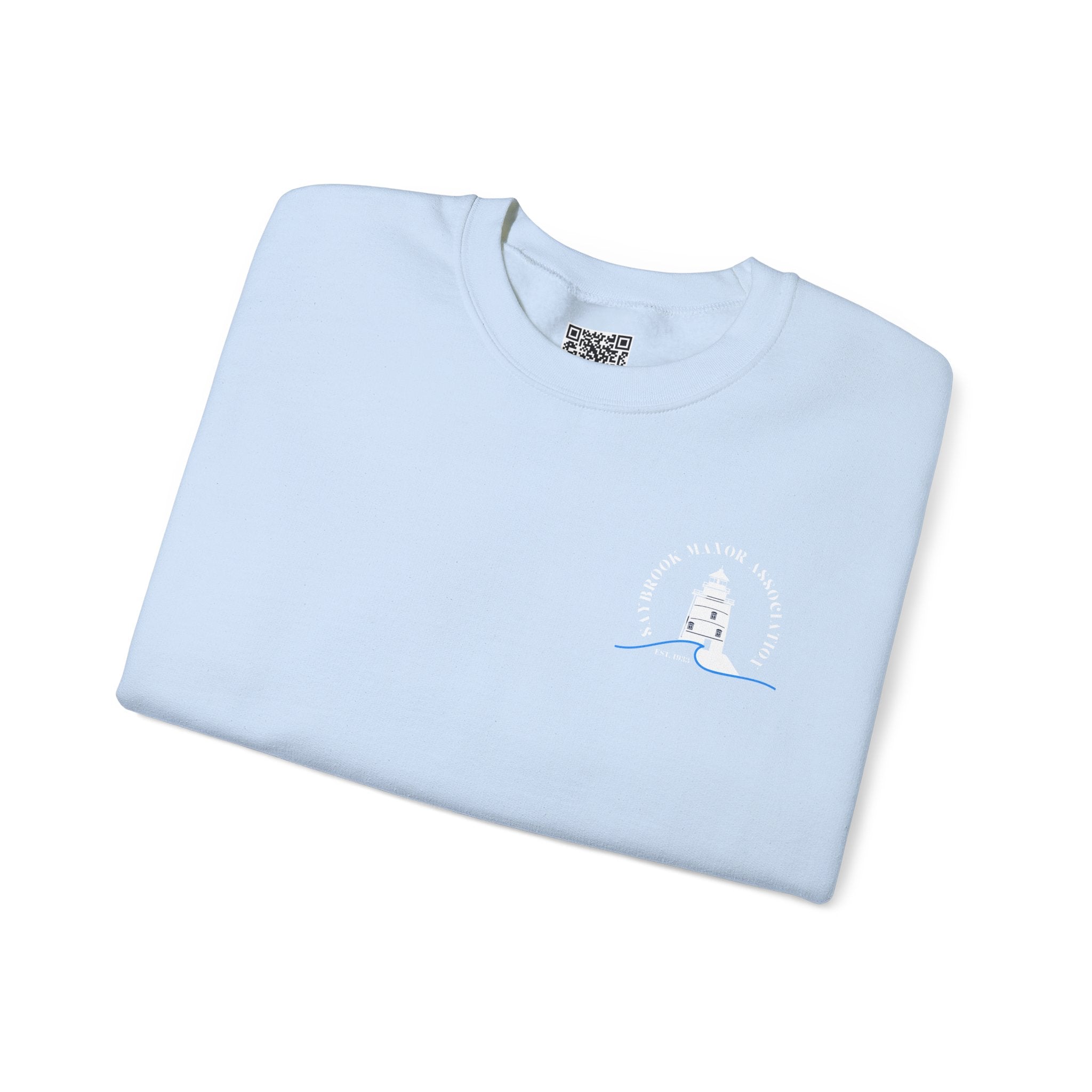 Adult- Old Saybrook Crewneck Sweatshirt With Association Logo On Front