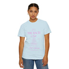 Matching "The Bach Club -Last Splash- Candlewood Lake" -T-Shirt in Pink Writing- Choose a Color- Perfect for Bachelorette and Wedding Parties- Unisex Vacation Top, Sailor Humor Apparel