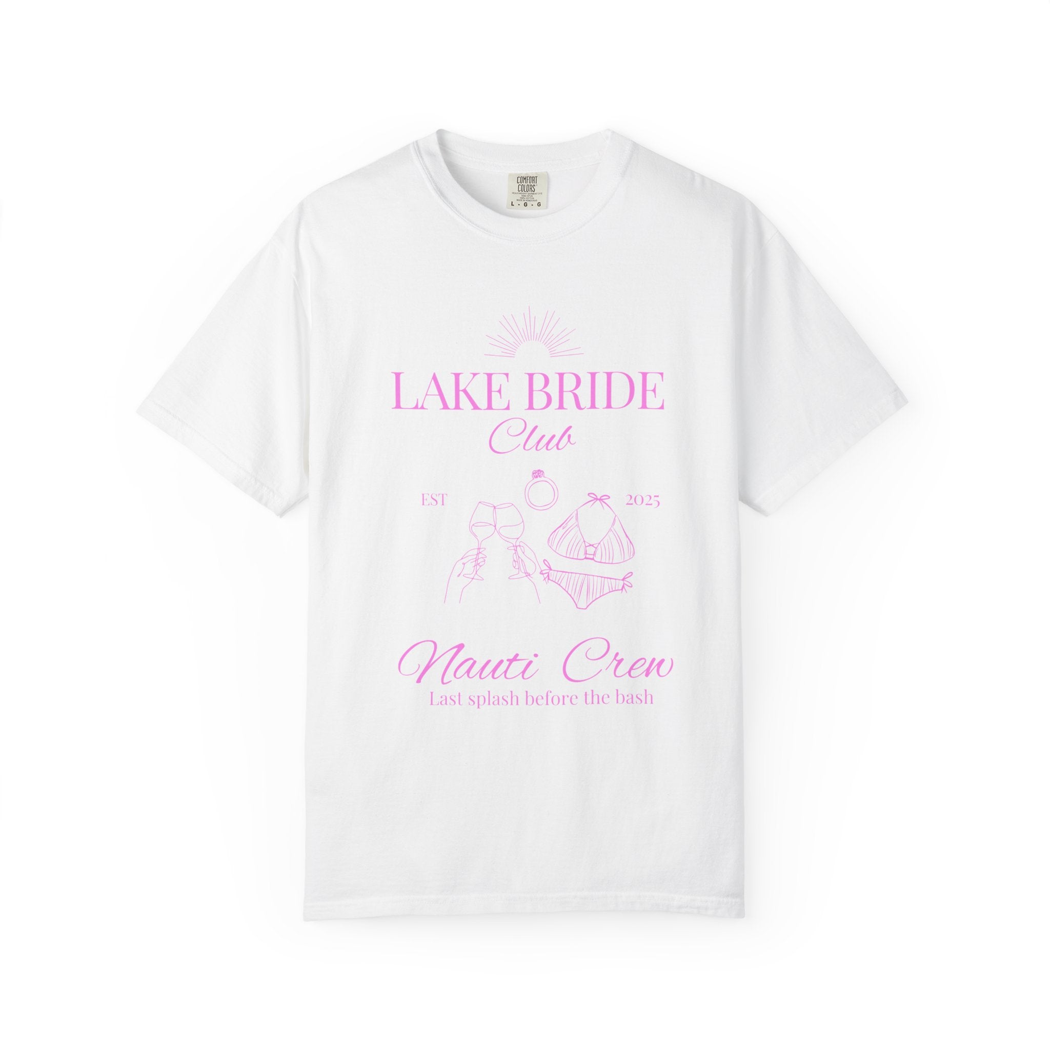 "Lake Bride " Unisex T-Shirt, Bridal Party Gift, Bachelorette and wedding parties, Bachelorette Weekend Tee, Nautical Theme Shirt