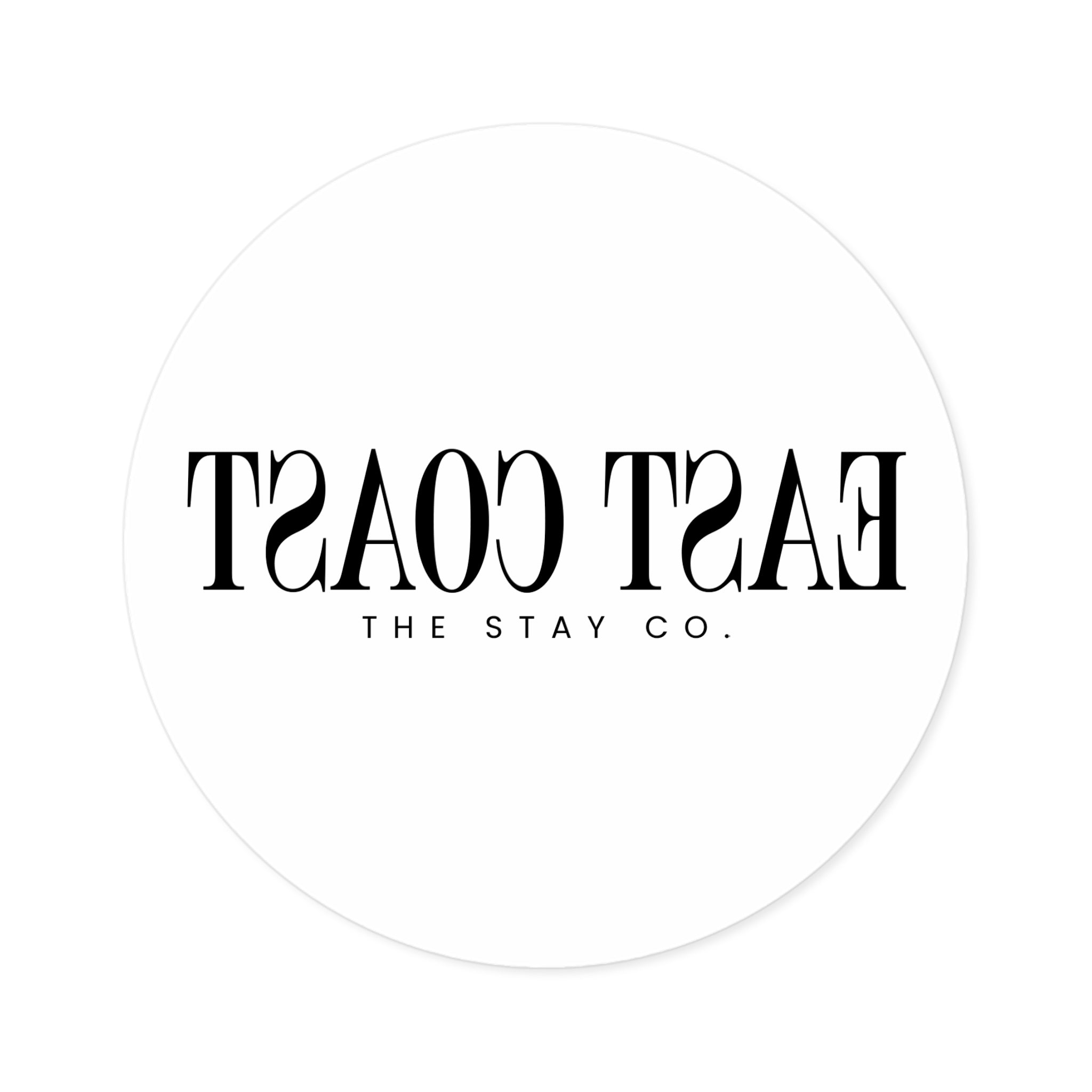 East Coast Round Stickers