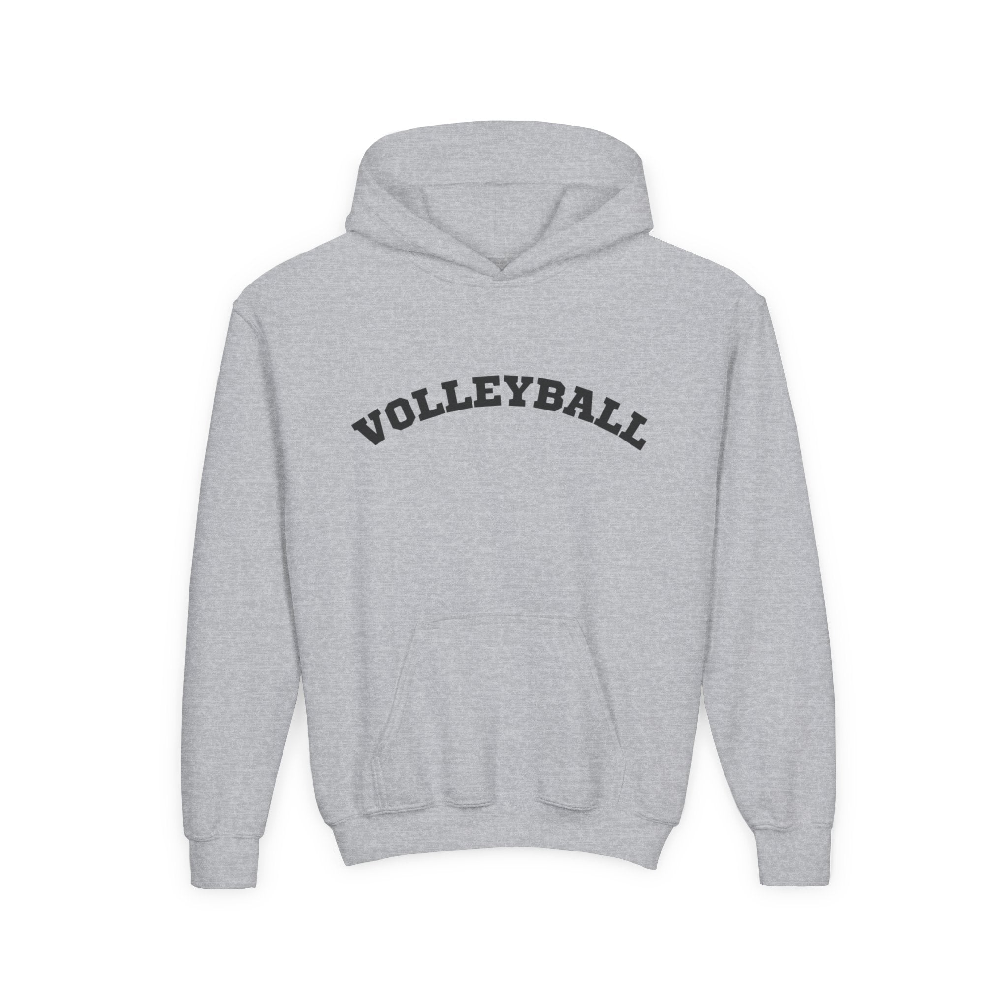 Youth Hoodie "Volleyball" - Choose Your Color- -Sports Apparel, Gift for Young Athletes, Team Spirit, Cozy Sweatshirt, Game Day Ready
