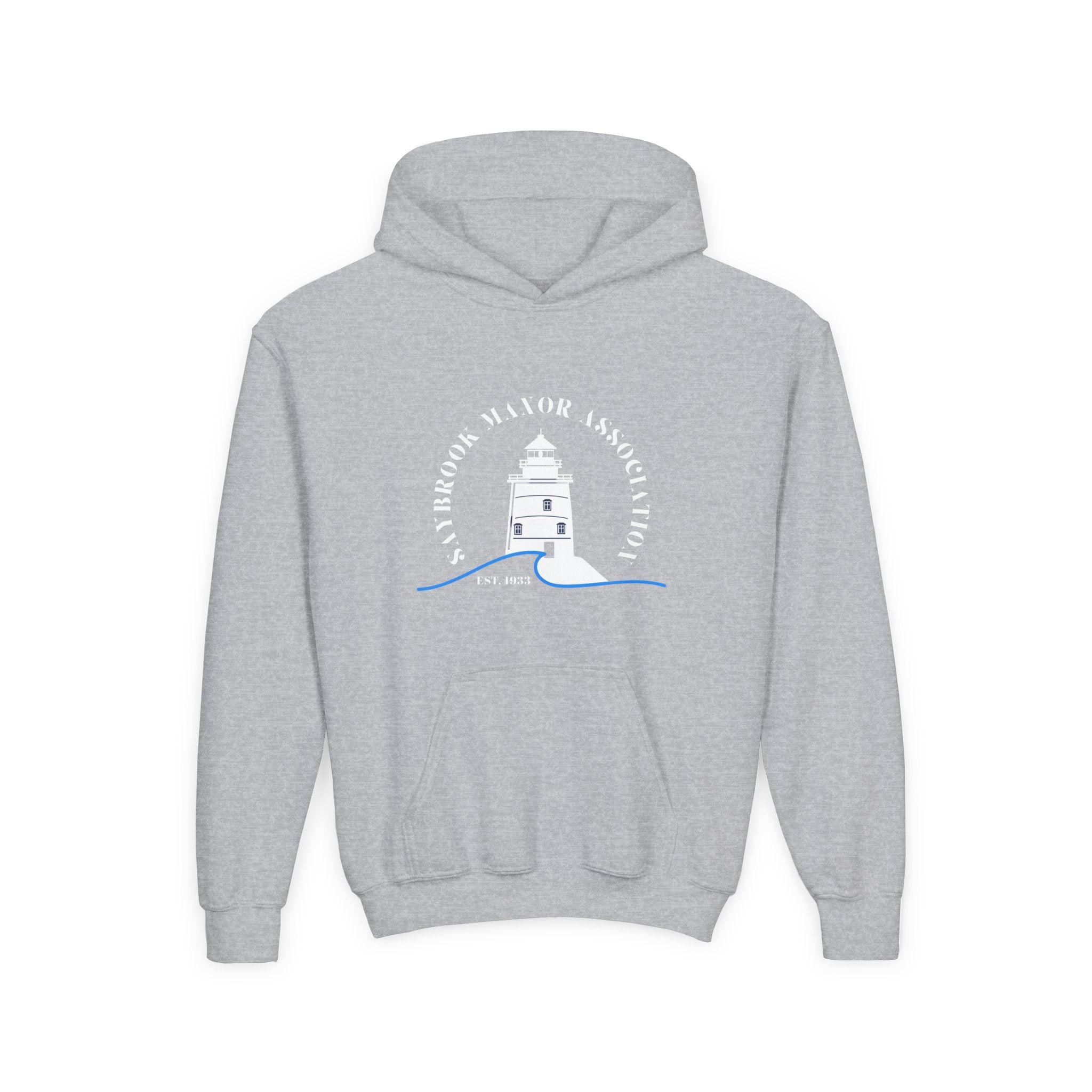 Youth Old Saybrook Hoodie with Logo On Front