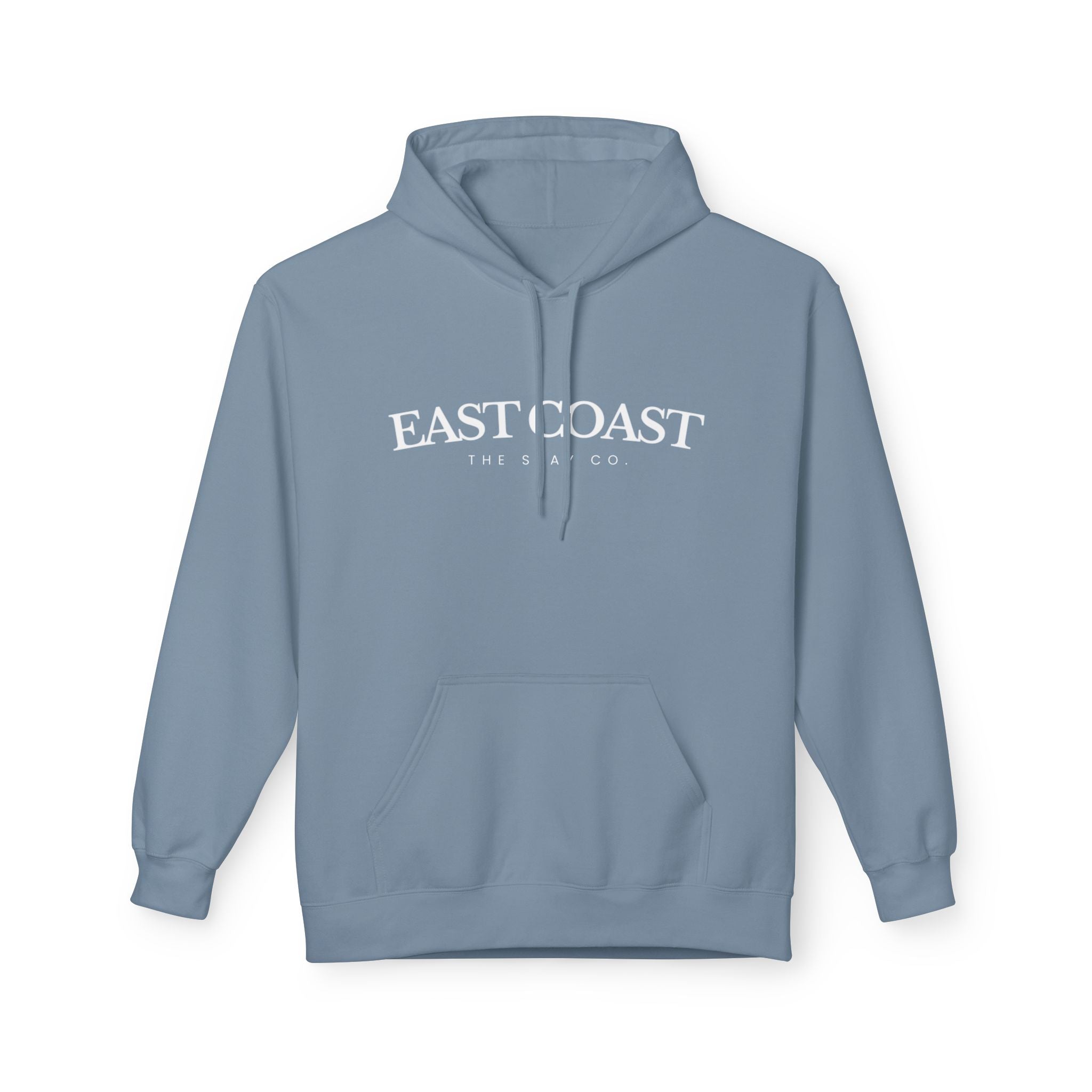 Adult-East Coast - White Writing Hoodie