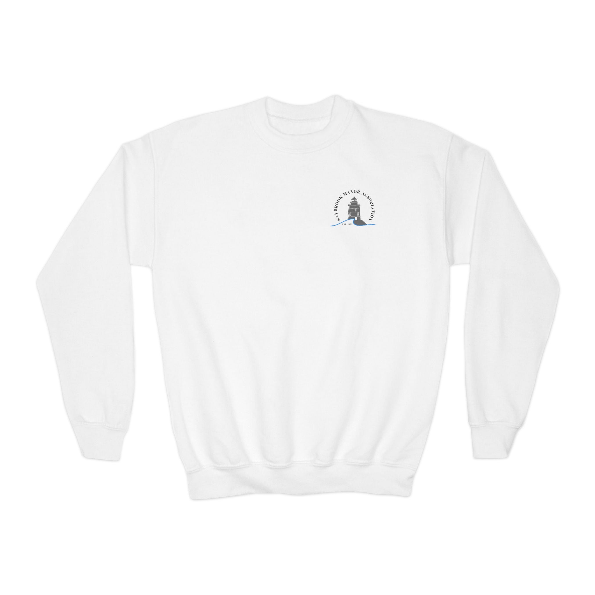 Youth-(XS-XL) Old Saybrook Crewneck Sweatshirt With Association Logo On Front