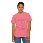 Matching shirt- "Nauti Crew-Best Mates" T-shirt, Unisex Garment-Dyed Tee for Bachelorette and Wedding Parties by the Lake-Perfect for Summer Vacations, Boating Trips, Family Gatherings