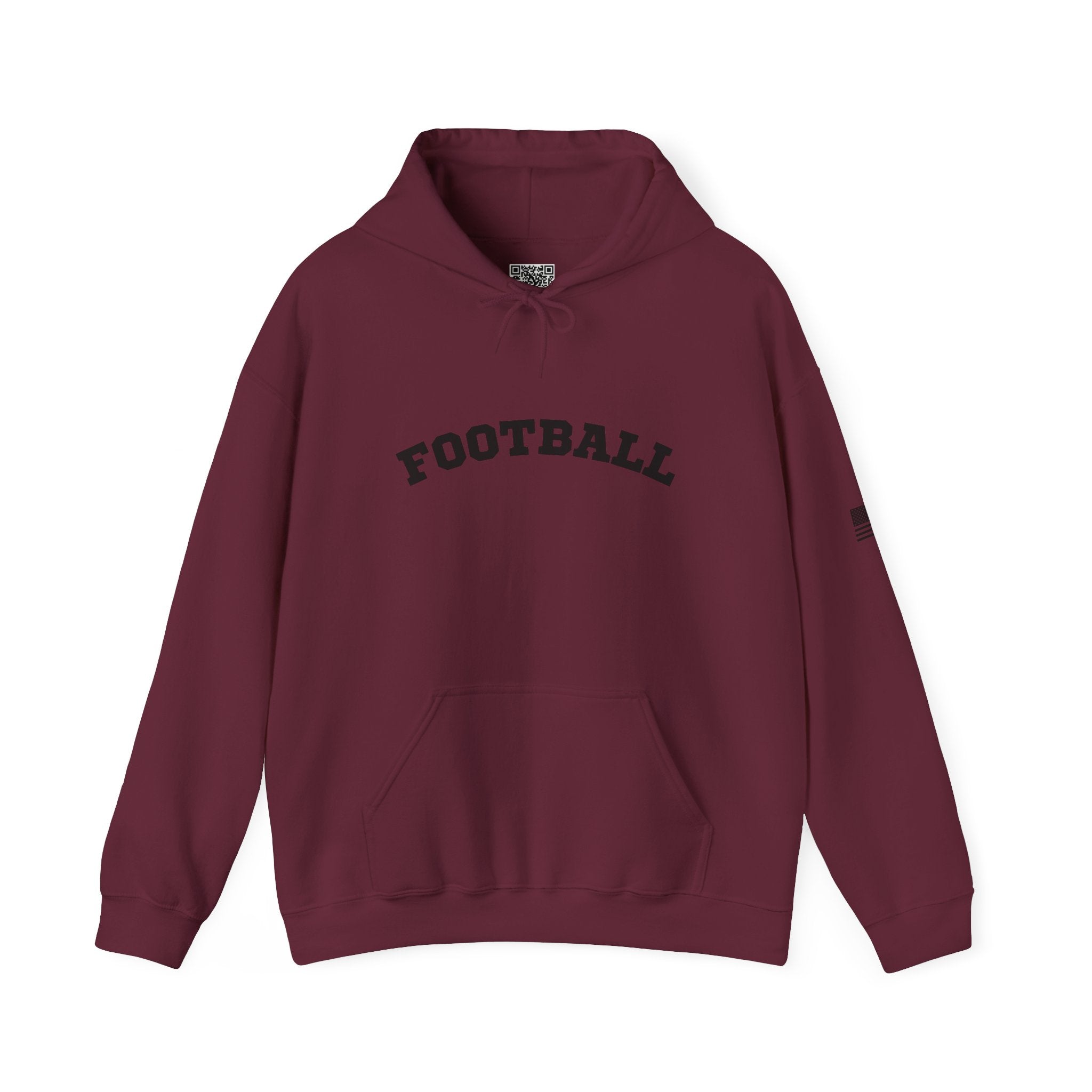 Adult Unisex Hoodie - "Football"  Cozy Sweatshirt for Fans or Parents, Unisex Sports Apparel, Perfect Gift for Game Day, Casual Wear for Athletes