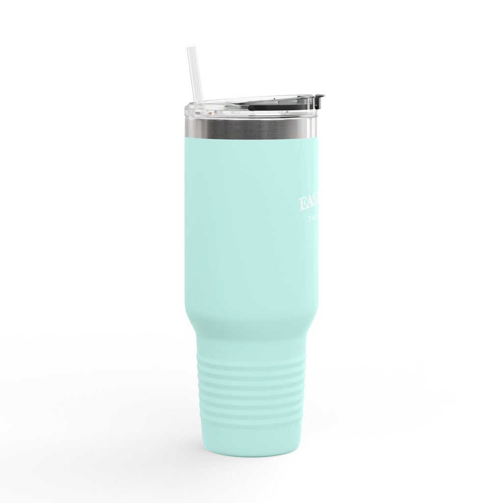 Travel Mug -40oz Insulated Cup- "East Coast" In White Writing