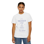 Matching "The Bach Club -Last Splash- Candlewood Lake" -T-Shirt in Blue Writing-Choose a Color-  Perfect for Bachelorette and Wedding Parties- Unisex Vacation Top, Sailor Humor Apparel