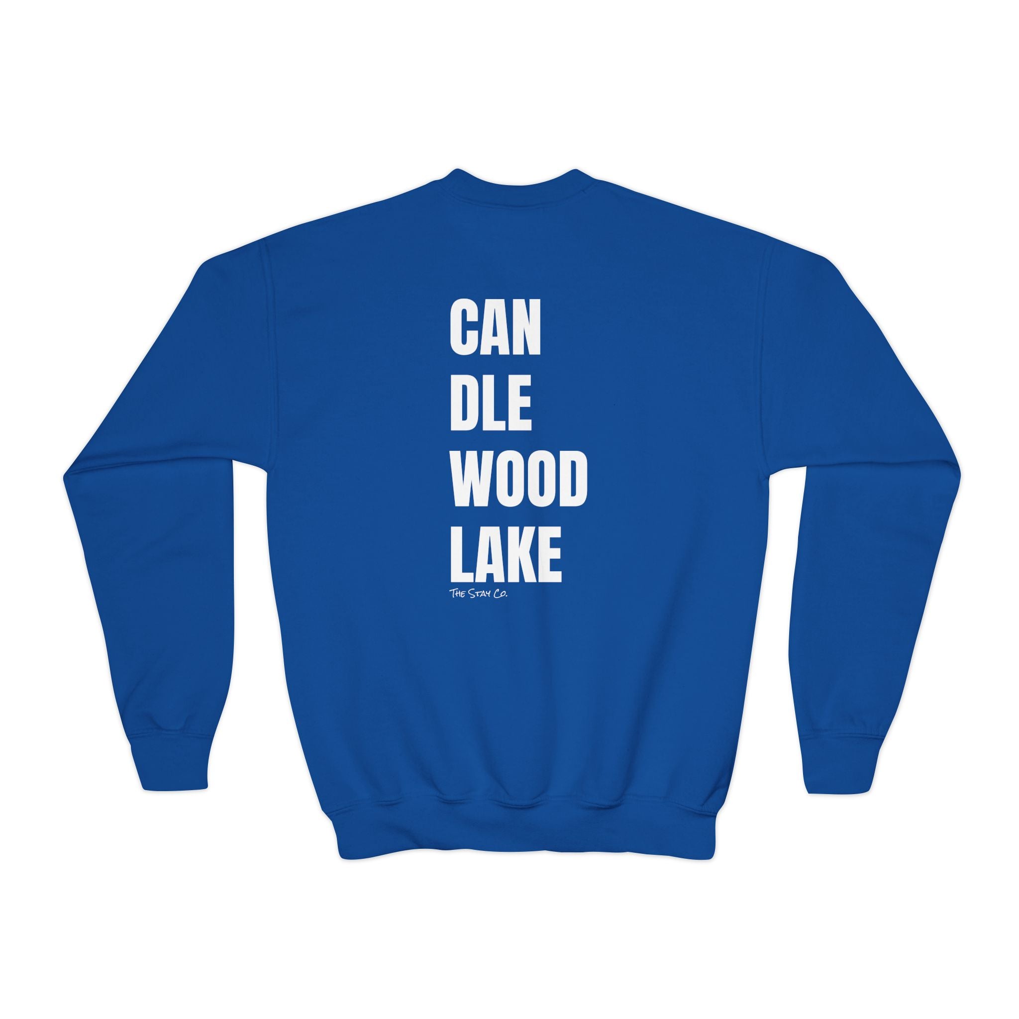 Youth-(XS-XL) "Catch Me At" (Front) "Candlewood Lake" (Back)- Unisex Crewneck Sweatshirt
