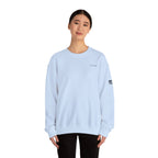Adult- "Salty AF" (Front) "Old Lyme New Tan" (Back)- with Flag -Unisex Crewneck