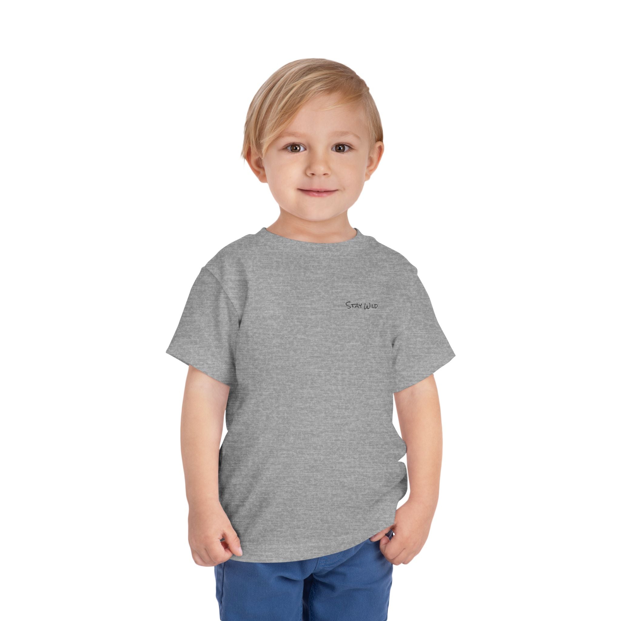 Toddler (2T-5T)- "Stay Wild" (Front) "Walk. Run. Wakeboard." (Back) -Short Sleeve Tee