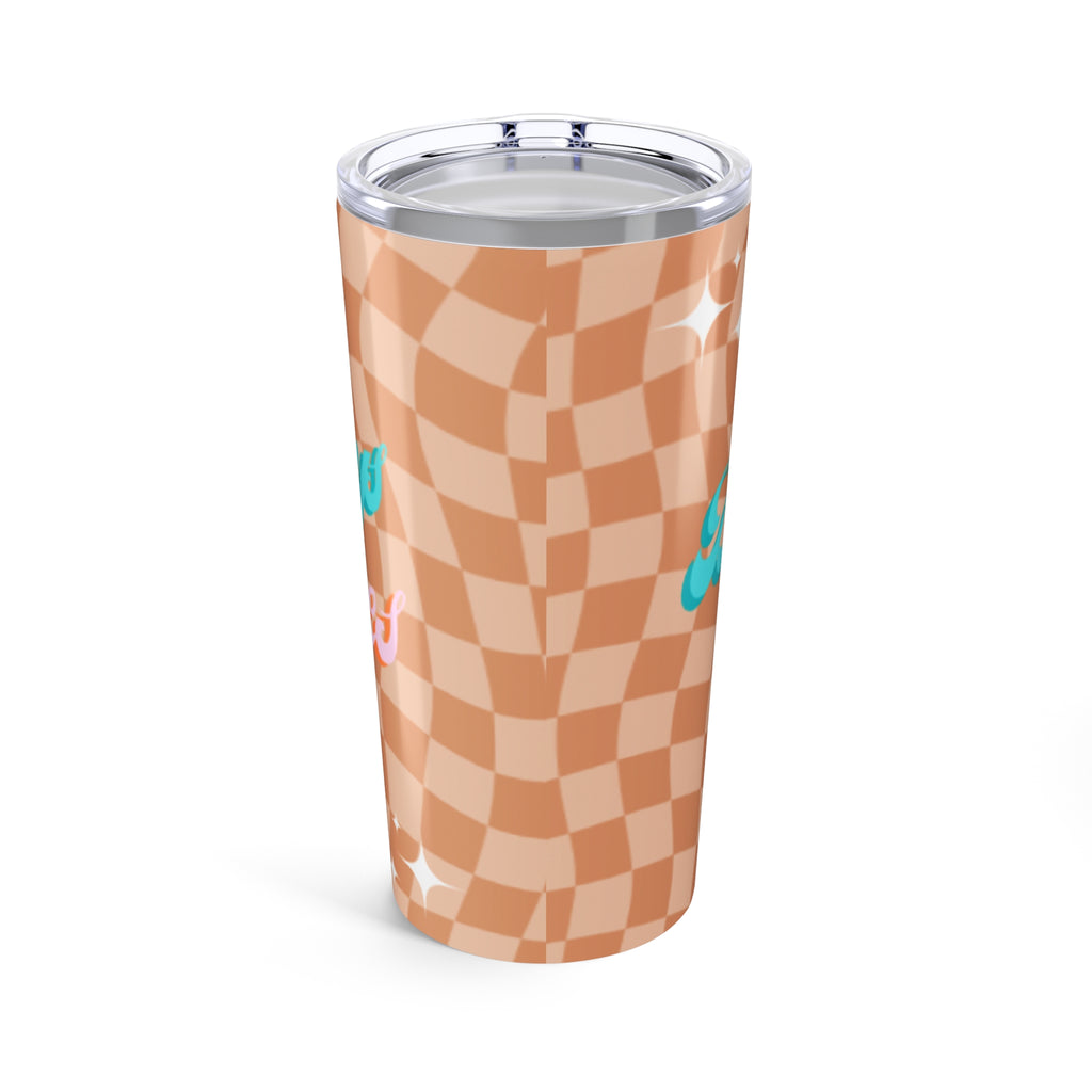 "Dockside Days & Rose Waves"-Trendy Tumbler 20oz with Checkered Design | Stylish Drinkware for Coffee Lovers, Gift for Birthdays, Travel Mug, Personalized Cup, [...]