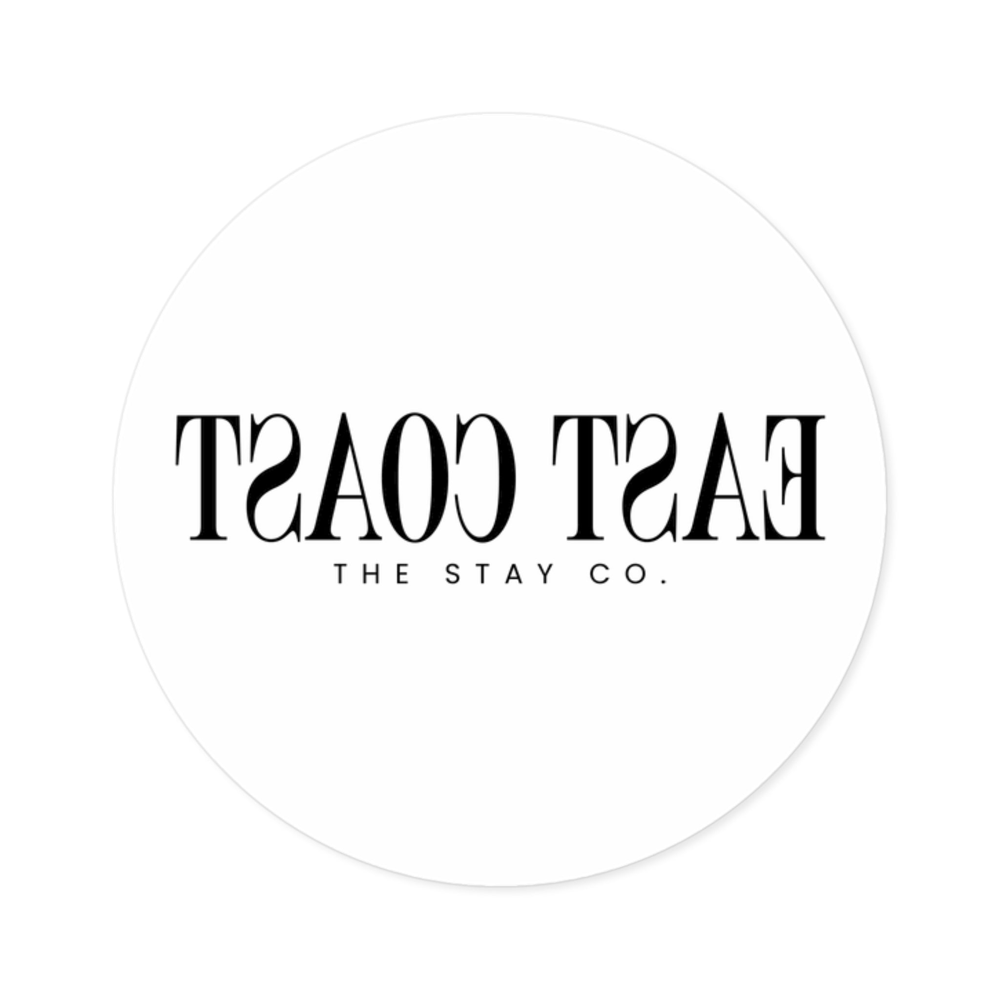East Coast Round Stickers