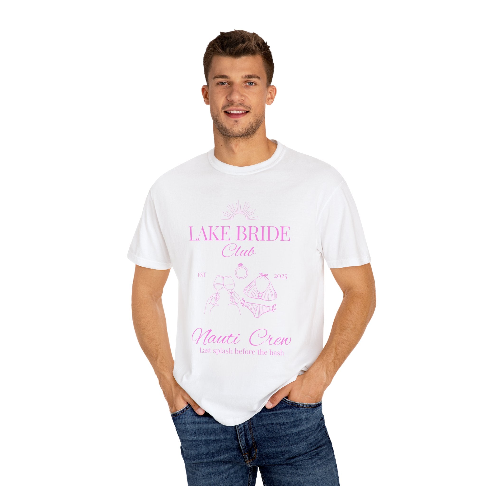 "Lake Bride " Unisex T-Shirt, Bridal Party Gift, Bachelorette and wedding parties, Bachelorette Weekend Tee, Nautical Theme Shirt