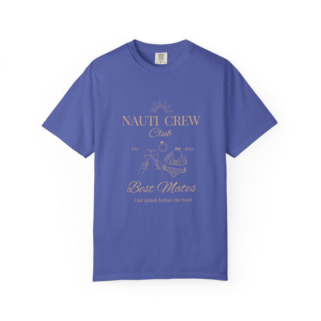 Matching "Nauti Crew-Best Mates" -T-Shirt, Pefect for Bachelorette and Wedding Parties- Unisex Vacation Top, Sailor Humor Apparel