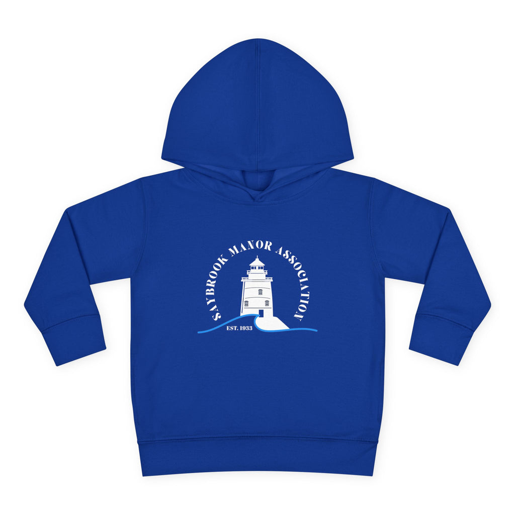 Toddler Hoodie- Saybrook Manor Association Logo on Front - "NAP. SNAX. SAYBROOK. REPEAT."