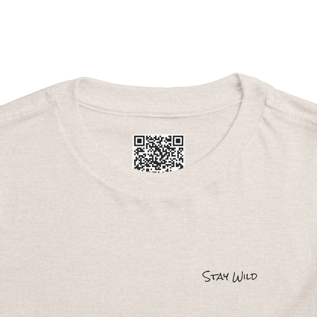 Toddler (2T-5T) - "Stay Wild" (Front) - "Stay Wild Lake Child" (Back) -Black Writing Short Sleeve Tee
