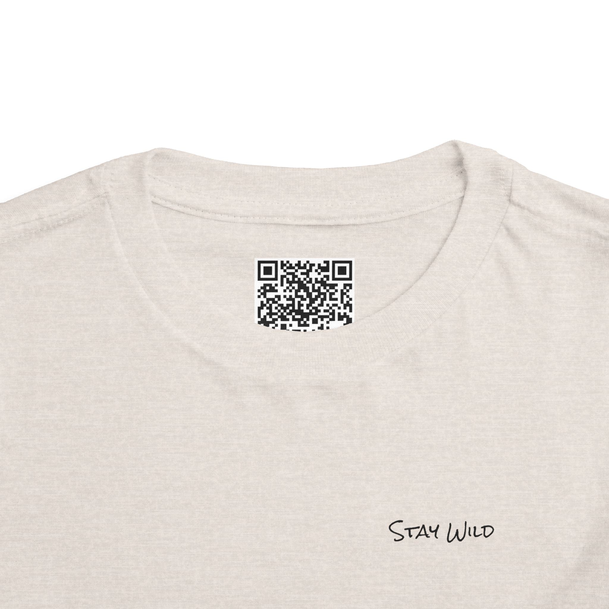 Toddler (2T-5T) - "Stay Wild" (Front) - "Stay Wild Lake Child" (Back) -Black Writing Short Sleeve Tee