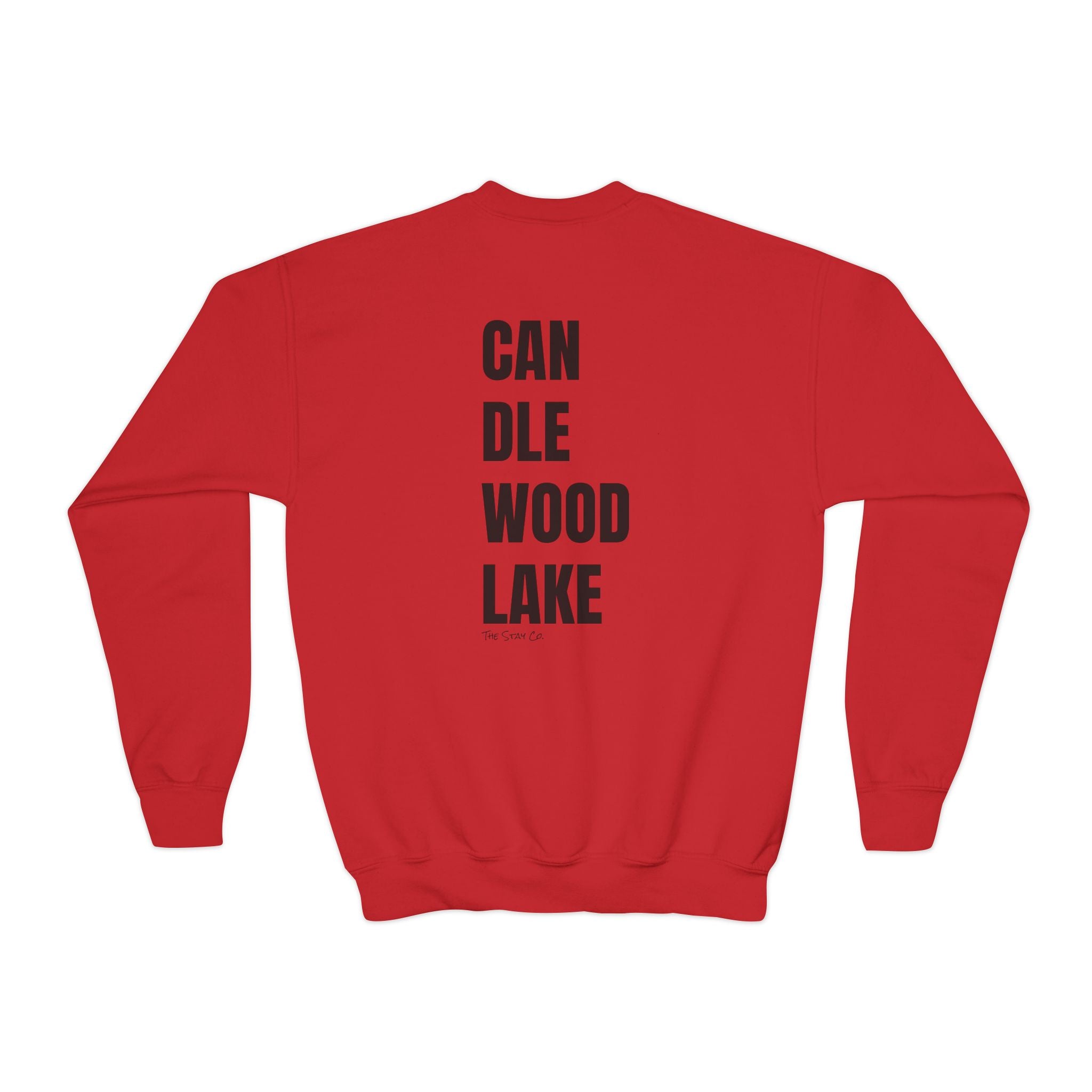 Youth-(XS-XL) "Catch Me At" (Front) "Candlewood Lake" (Back)- Unisex Crewneck Sweatshirt