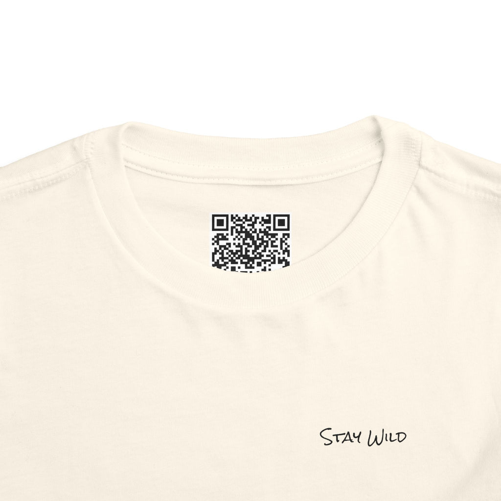 Toddler (2T-5T) - "Stay Wild" (Front) - "Stay Wild Lake Child" (Back) -Black Writing Short Sleeve Tee