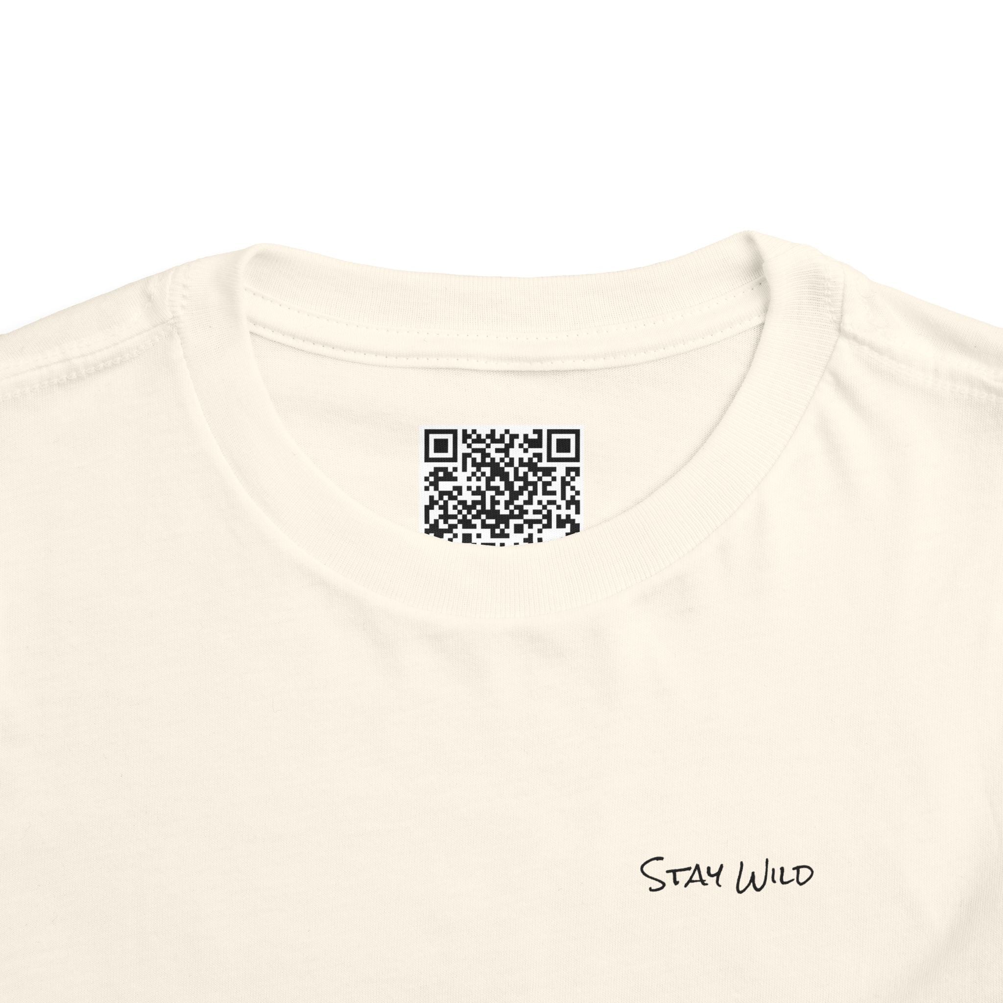 Toddler (2T-5T) - "Stay Wild" (Front) - "Stay Wild Lake Child" (Back) -Black Writing Short Sleeve Tee