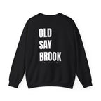 Adult- "Return To" (Front) - "Old Saybrook" (Back) -White Writing -Unisex Crewneck Sweatshirt