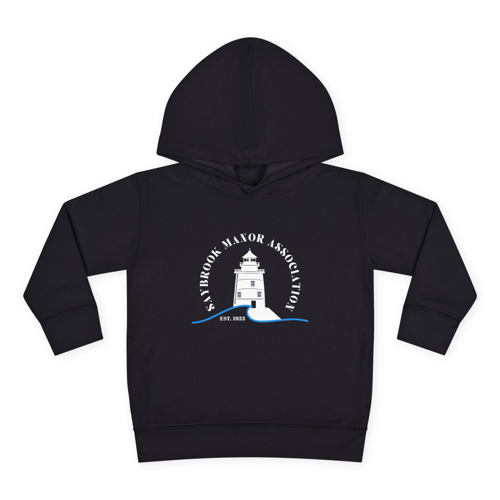 Toddler Hoodie- Saybrook Manor Association Logo on Front - "NAP. SNAX. SAYBROOK. REPEAT."