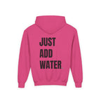 Youth- If Found (Front) -Just Add Water (Back) -Hooded Sweatshirt - Cozy and Fun for Water Kids